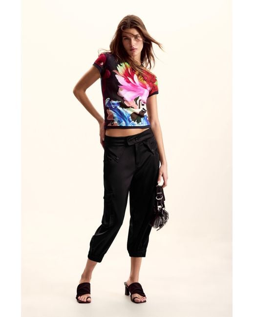 Desigual Multicolor T-Shirt Designed By Mr. Christian Lacroix, Cotton