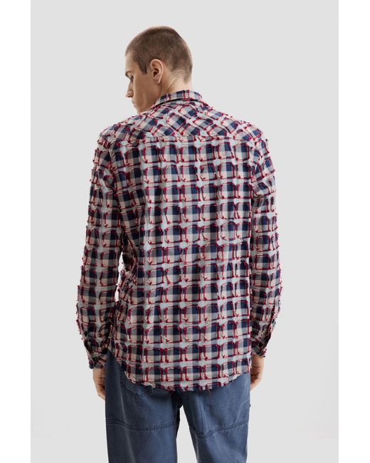 Desigual Checkered Shirt, Cotton for men