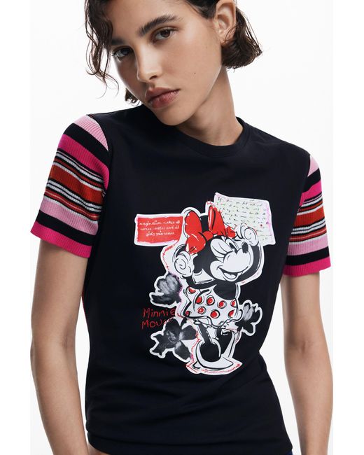Desigual Blue Minnie Mouse T-Shirt