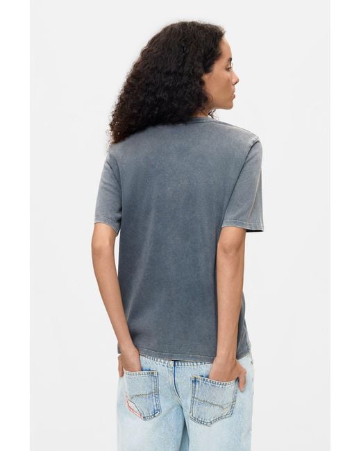 Desigual Blue Printed Organic Cotton T-Shirt, Cotton