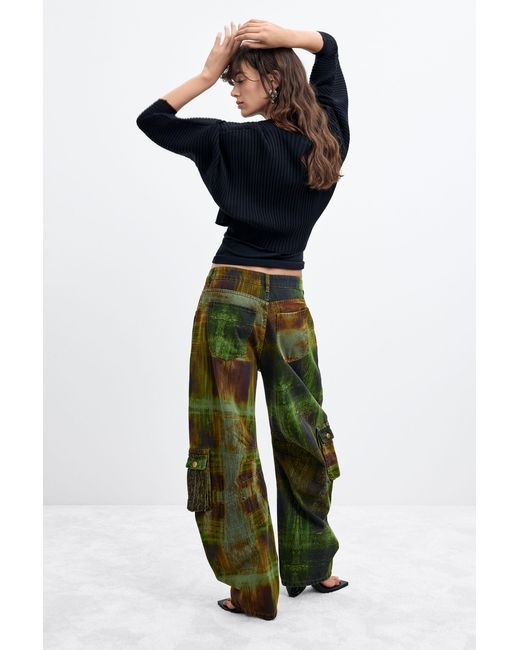 Desigual Green Cargo Pants 100% Cotton M. C. Lacroix, Cotton