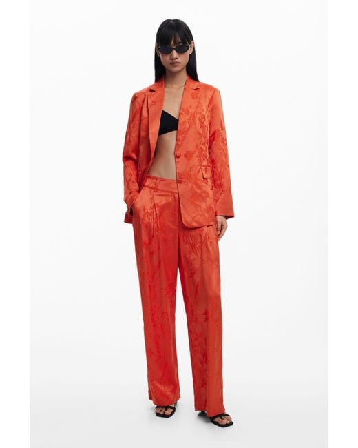 Desigual Embroidered Fitted Blazer
