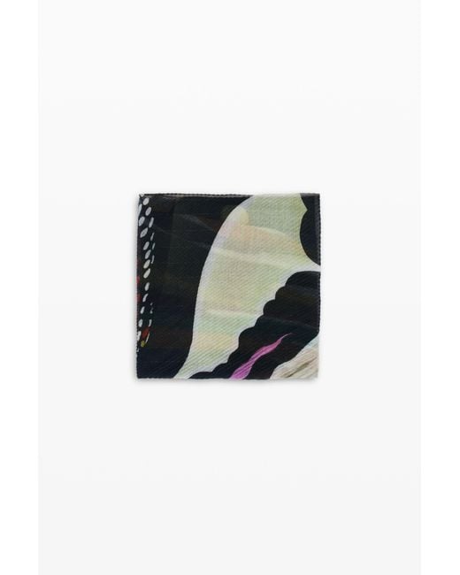 Desigual Black Foulard Designed By Mr. Christian Lacroix, Polyester