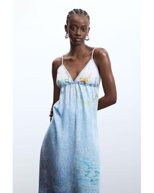 desigual denim dress Iridescent knit zipper dresses