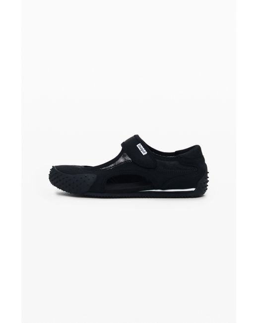 Desigual Black Ballerina Flats, Polyester
