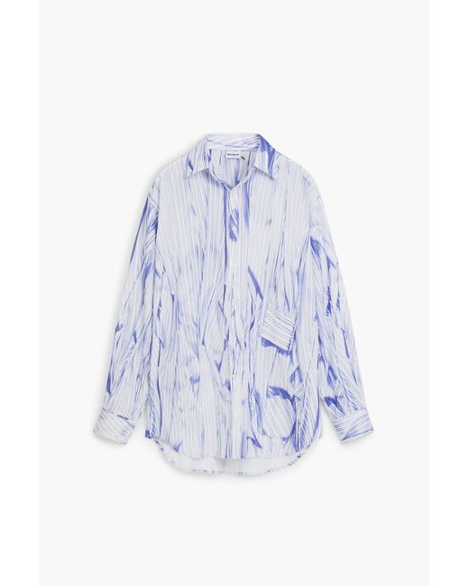 Desigual Blue Strokes Shirt, Cotton for men