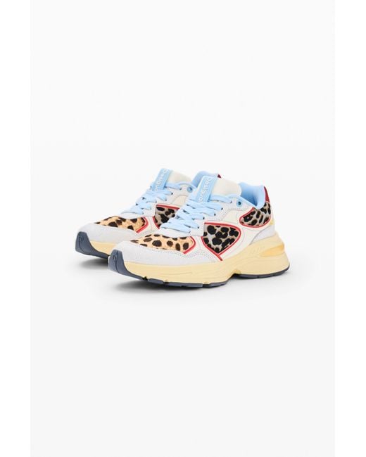 Desigual Multicolor Leather Runner Sneakers