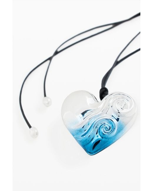 Desigual Blue Zalio Heart Necklace