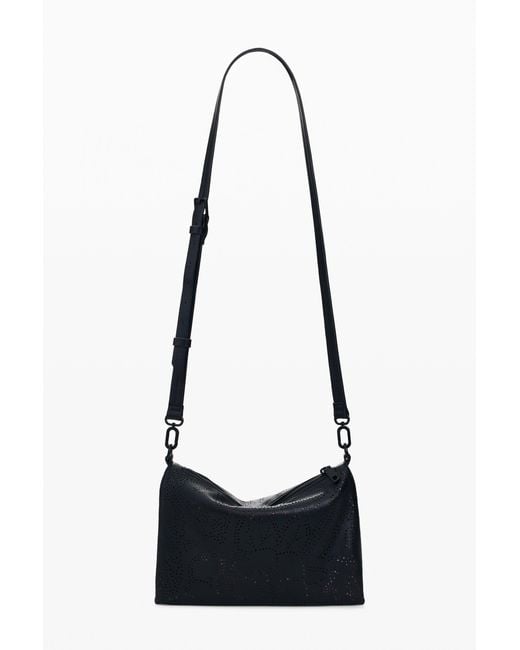 Desigual Black Medium Floral Bag, Polyurethane