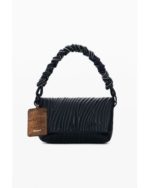 Desigual Black Small Embossed Bag, Polyurethane