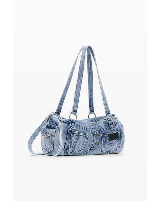 Desigual Blue Denim Bag Pockets, Cotton