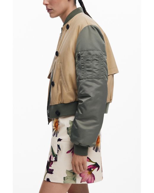 Desigual Brown Combined Trench Bomber