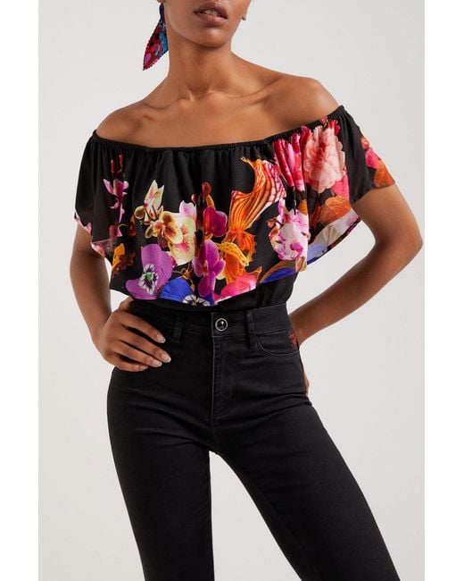 Desigual Red M. Christian Lacroix Bodysuit