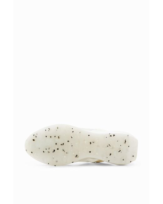 Desigual White Transparency Running Sneakers