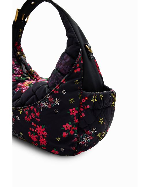 Desigual Black Large Padded Bag, Polyester