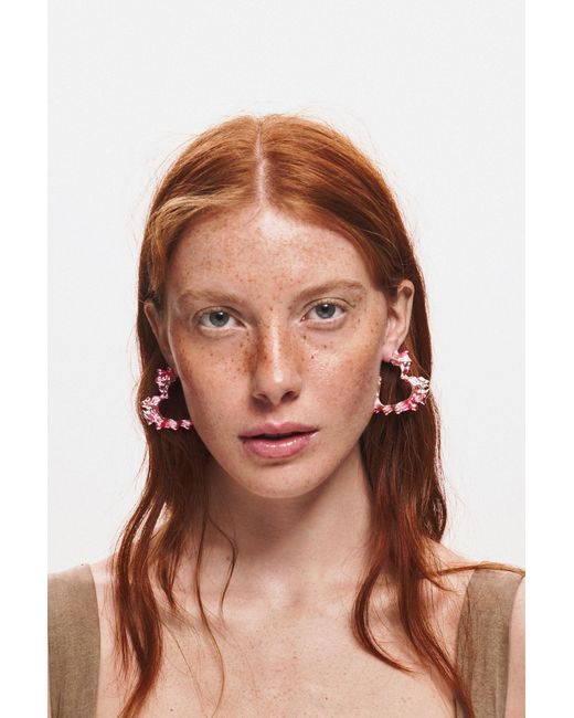 Desigual Pink Heart Zalio Earrings