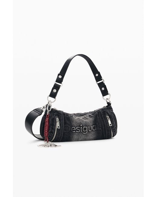 Desigual White Medium Denim Bag