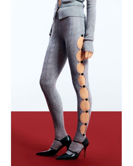 Desigual Red Cashmere Tights Egonlab