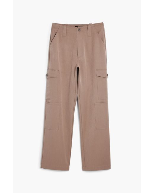 Desigual Natural Utility Straight Pants, Viscose