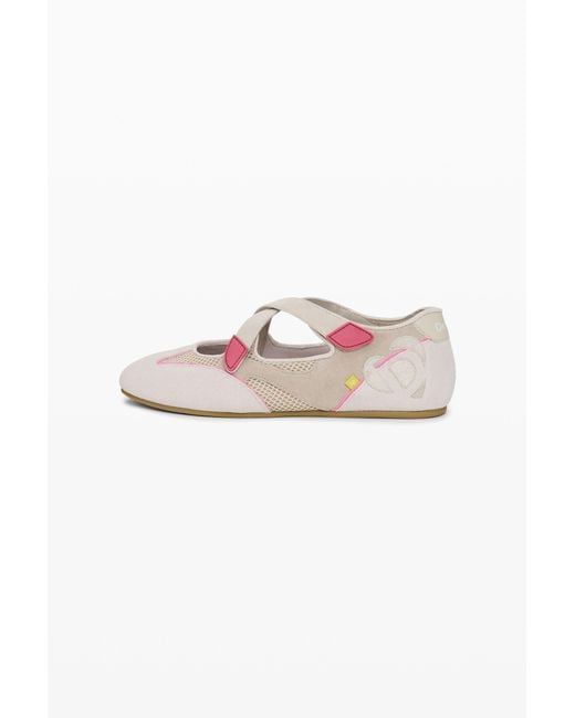 Desigual Black Ballerina Mesh Logo