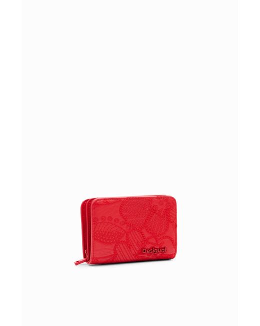 Desigual S Embroidered Floral Wallet