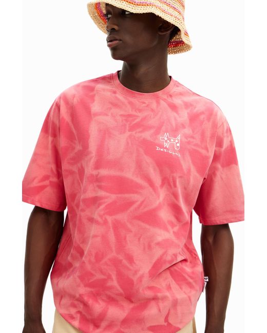 Desigual Pink T-shirt for men