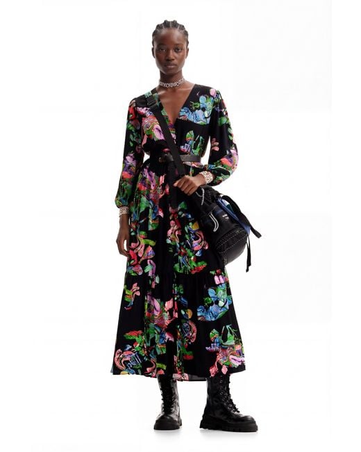 Desigual Black Shirt Dress.C.Lacroix, Viscose