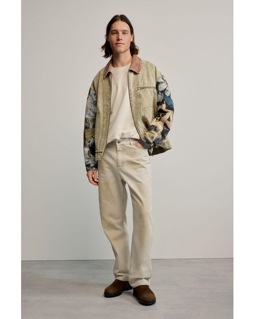 Desigual Natural Plain Long Trousers, Cotton for men
