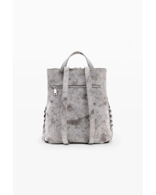 Desigual White Small Leather-Effect Backpack, Polyurethane