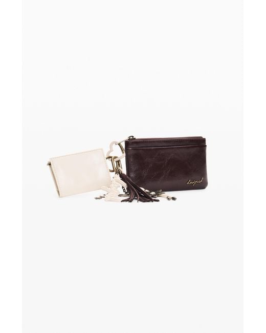 Desigual Brown Small Wallet, Polyurethane