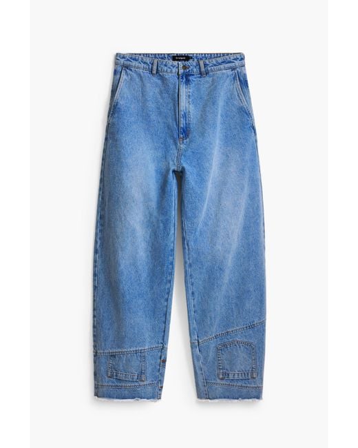 Desigual Blue Denim Balloon Pockets Hem, Cotton for men