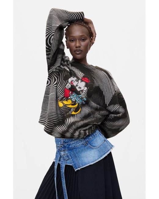 Desigual Blue Mickey Disney Sweater