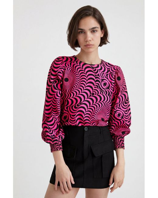 Desigual Psychedelic Textured Blouse