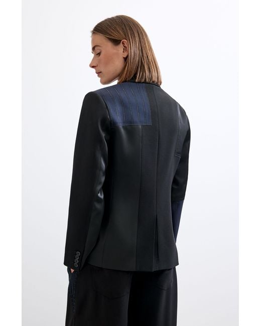 Desigual Blue Regular Blazer
