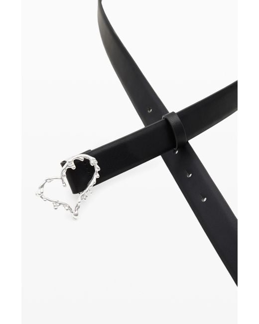 Desigual White Zalio Leather Belt