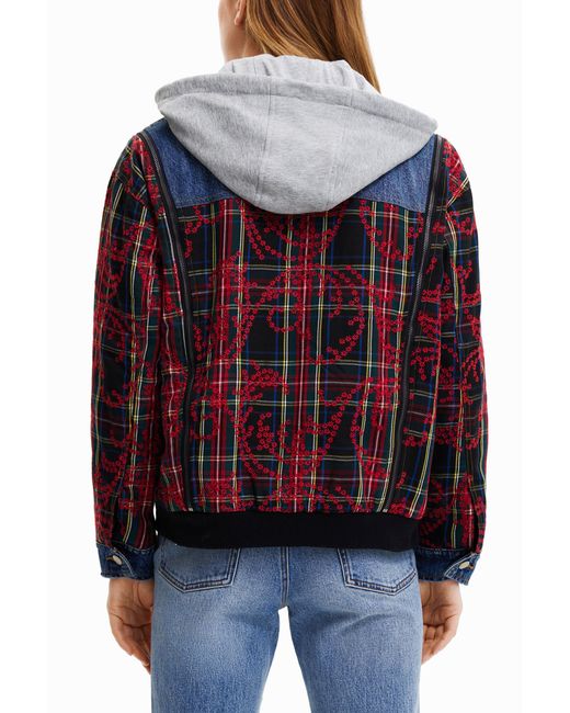 Desigual Blue Hybrid Denim Jacket
