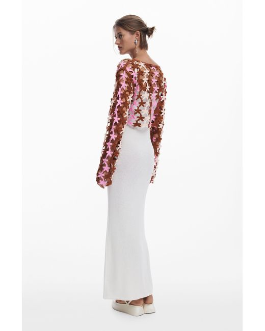 Desigual White 2-In-1 Crochet Dress