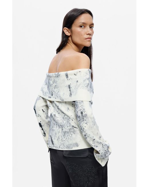 Desigual White Fine Oslo Sweater