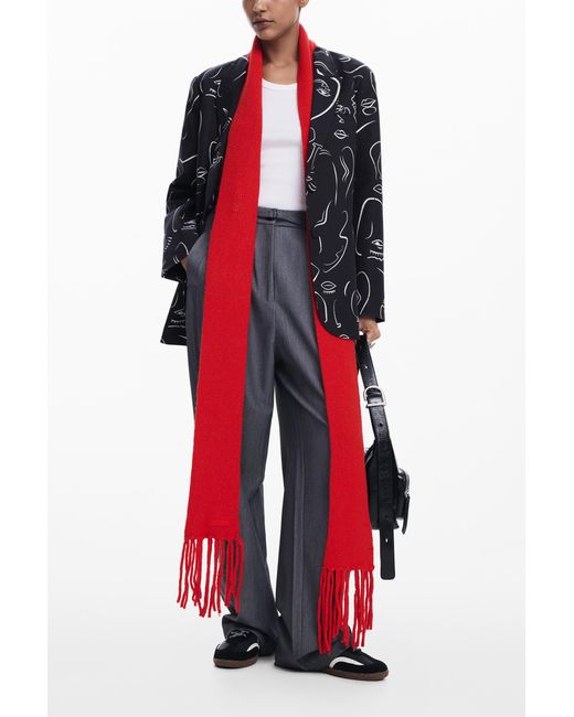 Desigual Red Expensive Blazer, Cotton