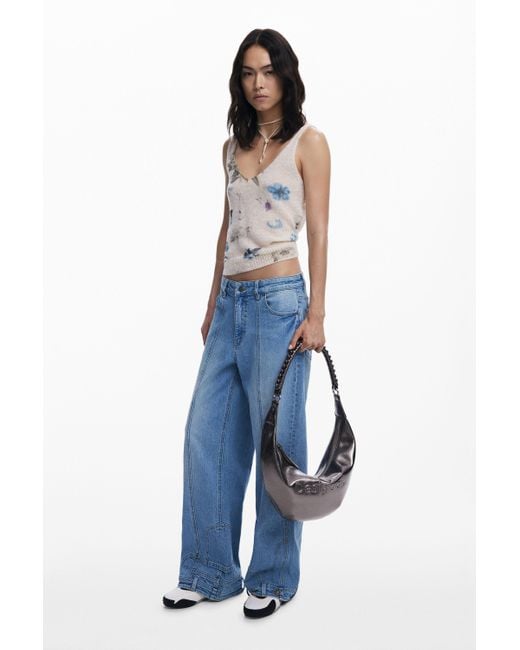Desigual Multicolor Mittelgroße Umhängetasche Mit 3D-Logo