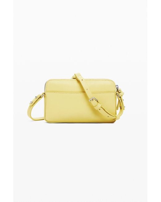 Desigual Yellow Medium Crossbody Wallet With Logo, Polyurethane