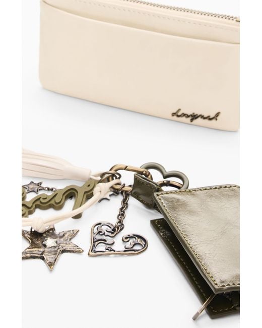 Desigual Natural Small Charms Purse, Polyurethane