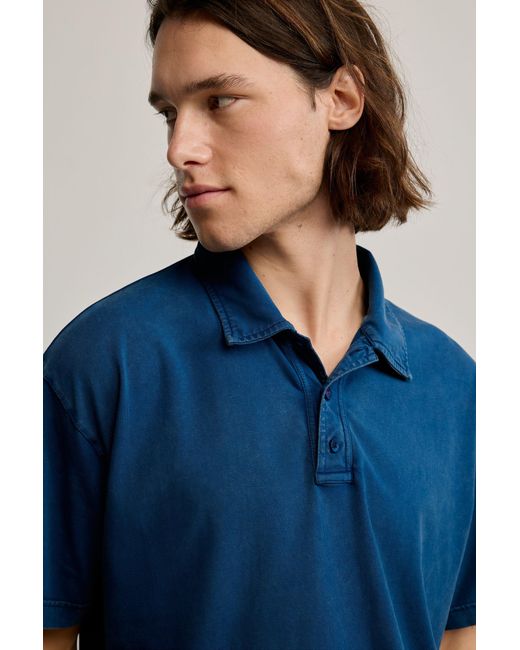 Desigual Blue Polo T-Shirt Detail, Cotton for men