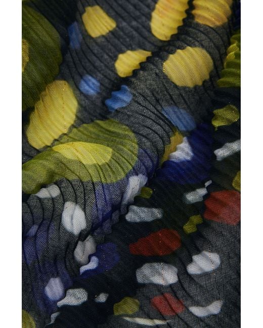 Desigual Black Foulard Designed By Mr. Christian Lacroix, Polyester