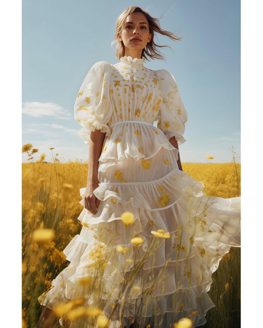 Robe Midi Calendula Desigual en coloris Metallic