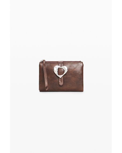 Desigual Brown Medium Wallet, Polyurethane