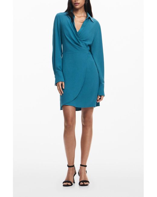 Desigual Blue Shirt Dress