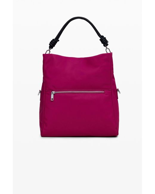 Desigual Pink Multi-Handle Handbag, Polyamide