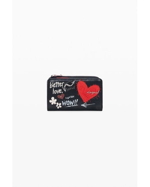Desigual Medium Embroidered Wallet, Polyamide