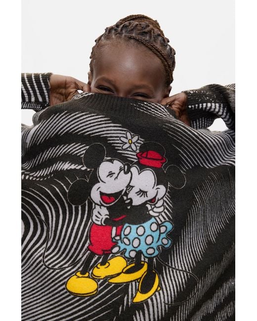Desigual Blue Mickey Disney Sweater
